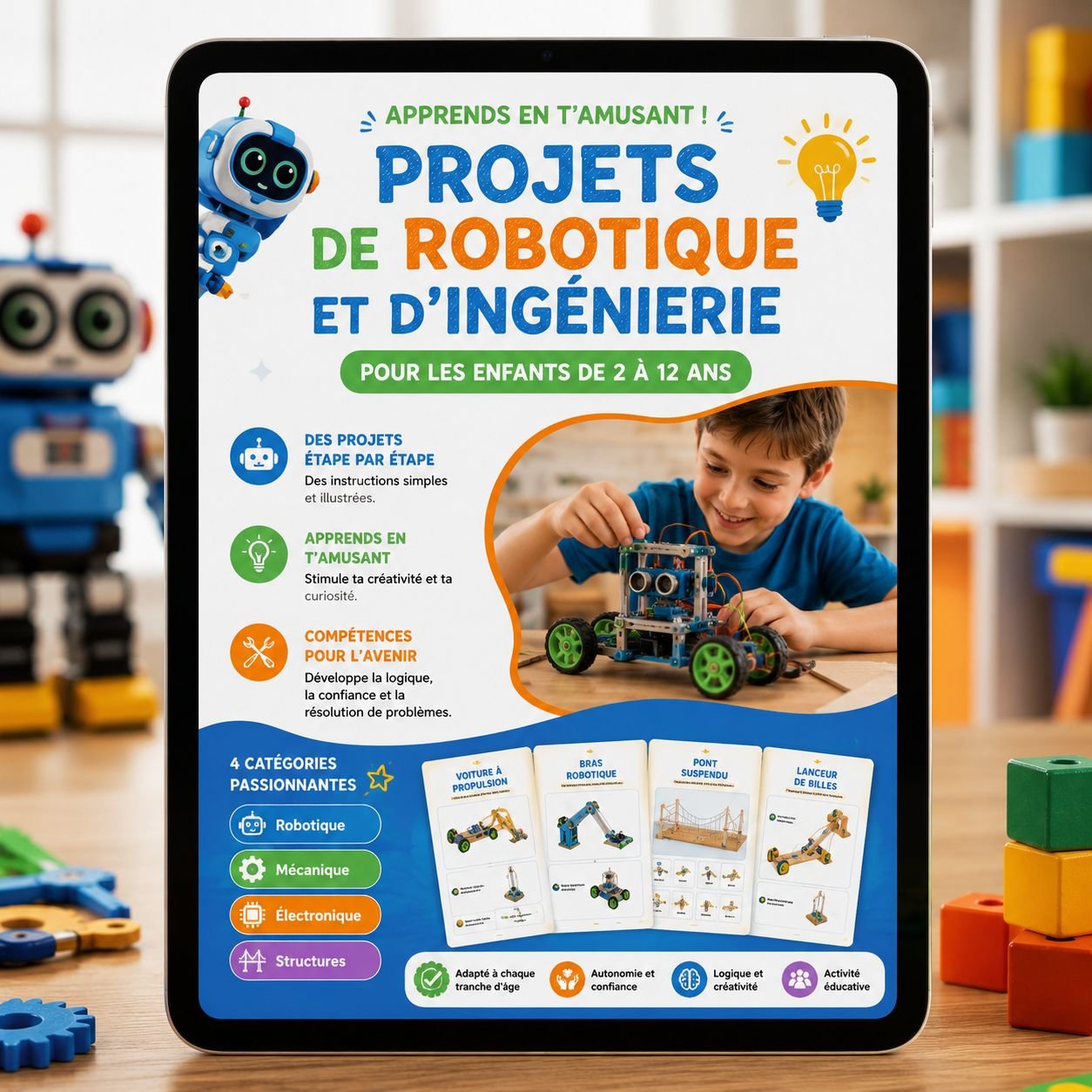 Aperçu du produit 71 Projets de Robotique et d'Ingénierie