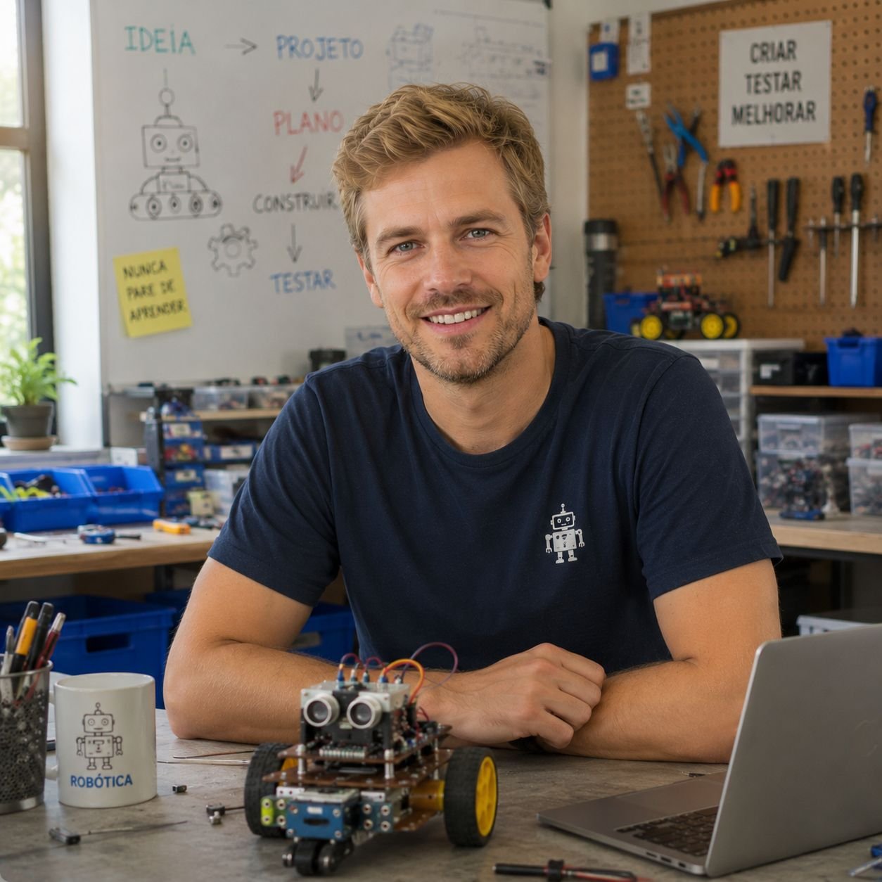 Luca Moretti, fondateur de l'Atelier des Petits Inventeurs